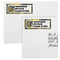Cafe Terrace at Night (Van Gogh 1888) Mailing Labels - Double Stack Close Up
