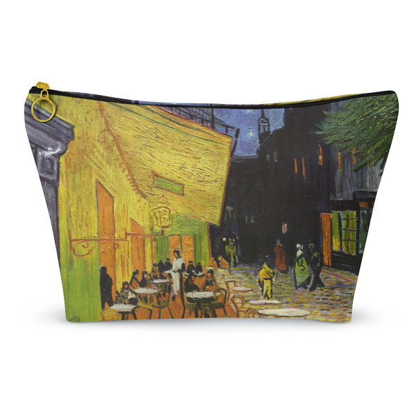 Custom Cafe Terrace at Night (Van Gogh 1888) Makeup Bag - Large - 12.5"x7"