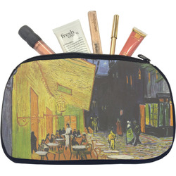 Cafe Terrace at Night (Van Gogh 1888) Makeup / Cosmetic Bag - Medium