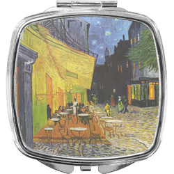 Cafe Terrace at Night (Van Gogh 1888) Compact Makeup Mirror
