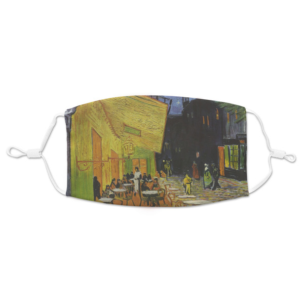 Custom Cafe Terrace at Night (Van Gogh 1888) Adult Cloth Face Mask - Standard
