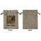 Cafe Terrace at Night (Van Gogh 1888) Medium Burlap Gift Bag - Front Approval