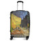 Cafe Terrace at Night (Van Gogh 1888) Suitcase - 24" Medium - Checked
