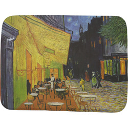 Cafe Terrace at Night (Van Gogh 1888) Memory Foam Bath Mat - 48"x36"
