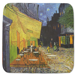 Cafe Terrace at Night (Van Gogh 1888) Memory Foam Bath Mat - 48"x48"