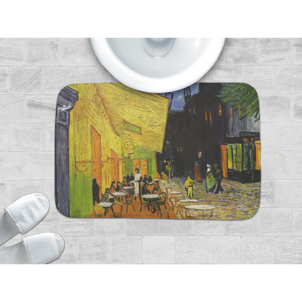Cafe Terrace at Night (Van Gogh 1888) Memory Foam Bath Mat - LIFESTYLE 34x21