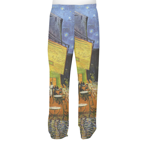 Cafe Terrace at Night (Van Gogh 1888) Men's Pjs Back - on model