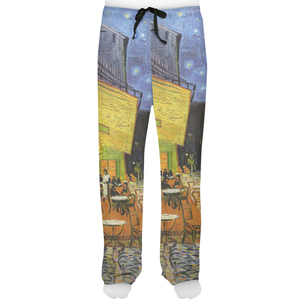 Cafe Terrace at Night (Van Gogh 1888) Men's Pjs Front - on model