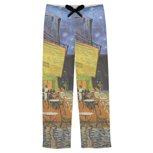 Custom Cafe Terrace at Night (Van Gogh 1888) Mens Pajama Pants