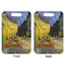 Cafe Terrace at Night (Van Gogh 1888) Metal Luggage Tag - Approval