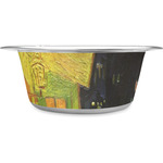 Cafe Terrace at Night (Van Gogh 1888) Stainless Steel Dog Bowl - Small