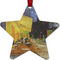 Cafe Terrace at Night (Van Gogh 1888) Metal Star Ornament - Front