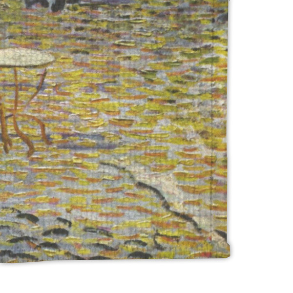 Cafe Terrace at Night (Van Gogh 1888) Microfiber Dish Rag - DETAIL