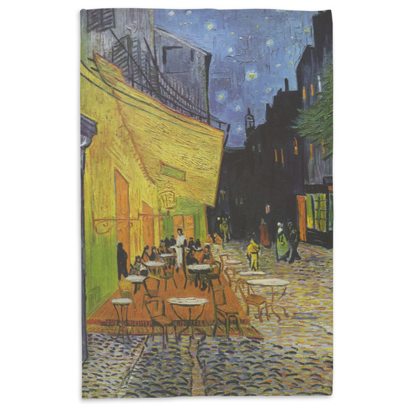 Cafe Terrace at Night (Van Gogh 1888) Microfiber Dish Towel - APPROVAL