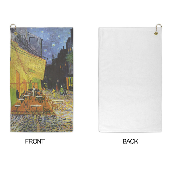 Cafe Terrace at Night (Van Gogh 1888) Microfiber Golf Towels - APPROVAL
