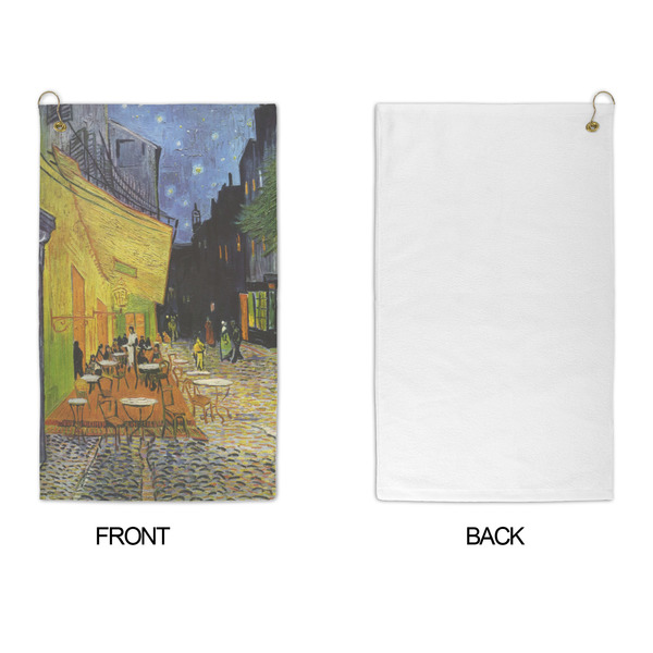 Cafe Terrace at Night (Van Gogh 1888) Microfiber Golf Towels - APPROVAL