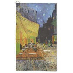 Cafe Terrace at Night (Van Gogh 1888) Microfiber Golf Towel - Large