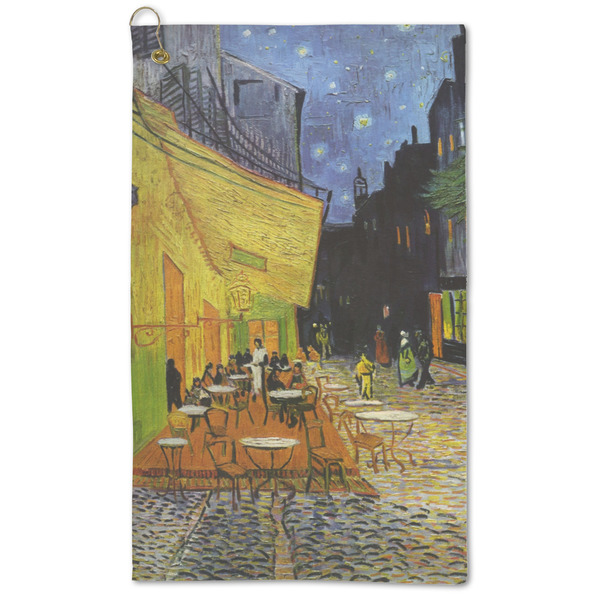 Custom Cafe Terrace at Night (Van Gogh 1888) Microfiber Golf Towel - Large