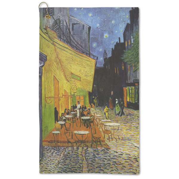 Custom Cafe Terrace at Night (Van Gogh 1888) Microfiber Golf Towel - Large