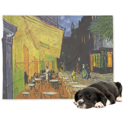 Cafe Terrace at Night (Van Gogh 1888) Dog Blanket