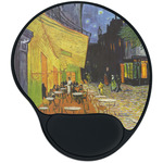 Cafe Terrace at Night (Van Gogh 1888) Mouse Pad with Wrist Support