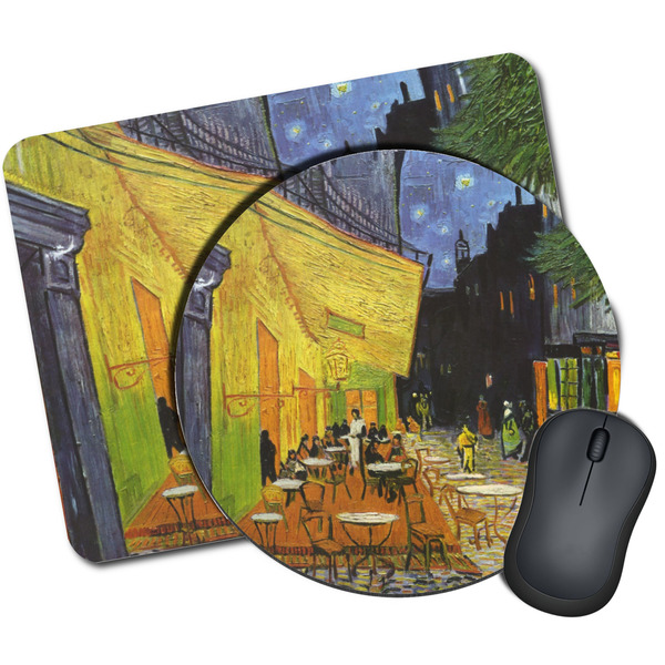 Custom Cafe Terrace at Night (Van Gogh 1888) Mouse Pad