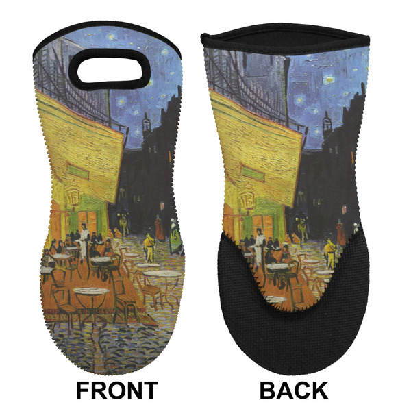 Cafe Terrace at Night (Van Gogh 1888) Neoprene Oven Mitt (Front & Back)