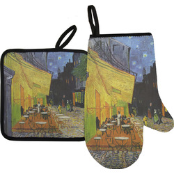 Cafe Terrace at Night (Van Gogh 1888) Oven Mitt & Pot Holder Set