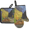 Cafe Terrace at Night (Van Gogh 1888) Right Oven Mitt & Pot Holder Set