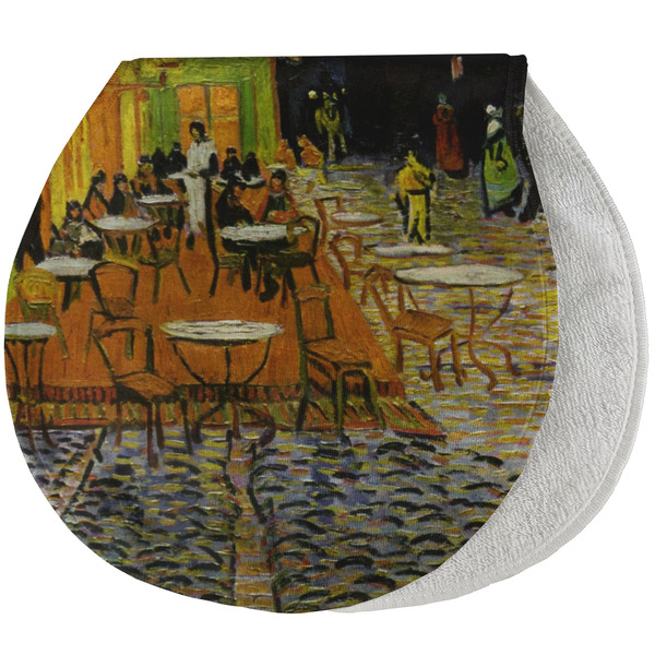 Custom Cafe Terrace at Night (Van Gogh 1888) Burp Pad - Velour