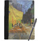 Cafe Terrace at Night (Van Gogh 1888) Notebook Padfolio - Large