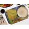 Cafe Terrace at Night (Van Gogh 1888) Octagon Placemat - Single front (LIFESTYLE) Flatlay