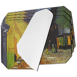 Cafe Terrace at Night (Van Gogh 1888) Dining Table Mat - Octagon - Set of 4 (Single-Sided)