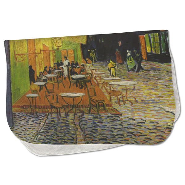 Custom Cafe Terrace at Night (Van Gogh 1888) Burp Cloth - Fleece