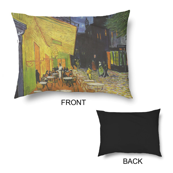 Cafe Terrace at Night (Van Gogh 1888) Outdoor Dog Beds - Medium - APPROVAL