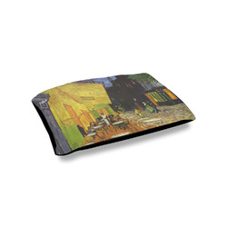 Cafe Terrace at Night (Van Gogh 1888) Outdoor Dog Bed - Small