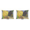 Cafe Terrace at Night (Van Gogh 1888) Outdoor Rectangular Throw Pillow (Front and Back)