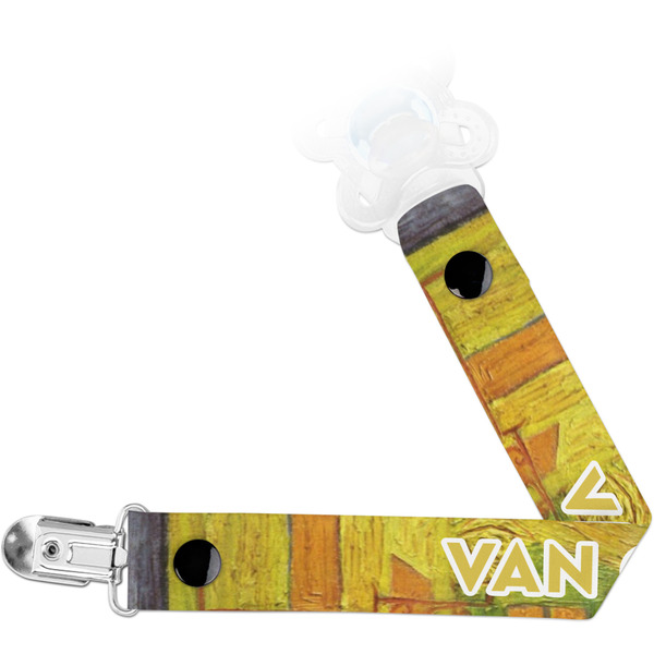Custom Cafe Terrace at Night (Van Gogh 1888) Pacifier Clip