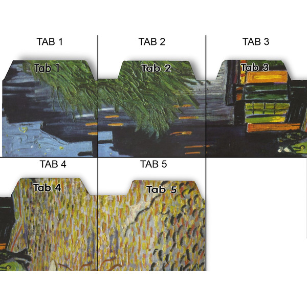 Cafe Terrace at Night (Van Gogh 1888) Page Dividers - Set of 5 - Approval