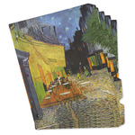 Cafe Terrace at Night (Van Gogh 1888) Binder Tab Divider - Set of 5