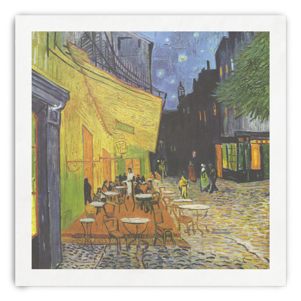 Custom Cafe Terrace at Night (Van Gogh 1888) Paper Dinner Napkins