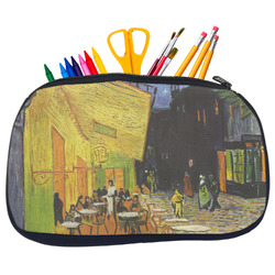 Cafe Terrace at Night (Van Gogh 1888) Neoprene Pencil Case - Medium