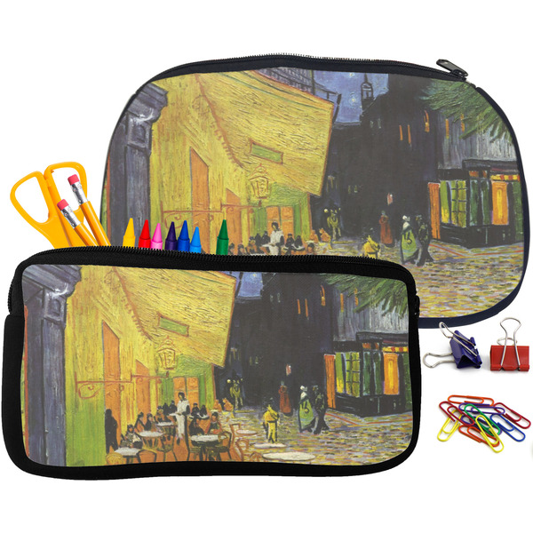 Cafe Terrace at Night (Van Gogh 1888) Pencil / School Supplies Bags Small and Medium