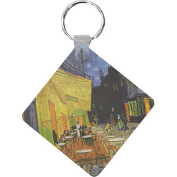 Cafe Terrace at Night (Van Gogh 1888) Diamond Plastic Keychain