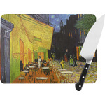 Cafe Terrace at Night (Van Gogh 1888) Rectangular Glass Cutting Board