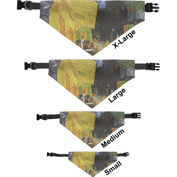 Cafe Terrace at Night (Van Gogh 1888) Pet Bandana Sizes