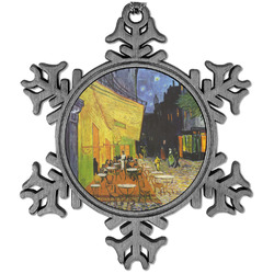 Cafe Terrace at Night (Van Gogh 1888) Vintage Snowflake Ornament