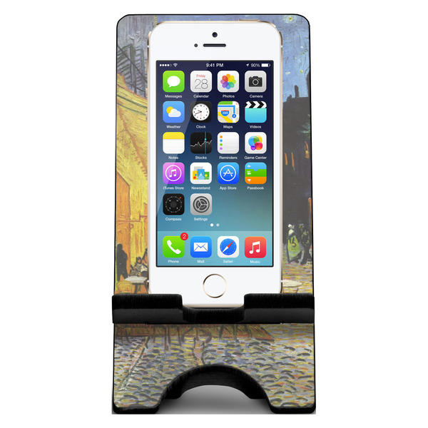 Cafe Terrace at Night (Van Gogh 1888) Phone Stand - Large - w/ Phone