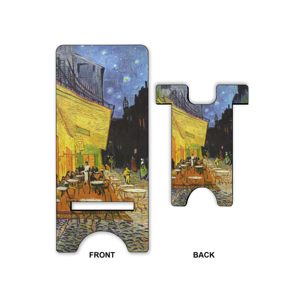 Cafe Terrace at Night (Van Gogh 1888) Phone Stand - Small - Front & Back