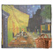 Cafe Terrace at Night (Van Gogh 1888) Picnic Blanket - Flat - With Basket